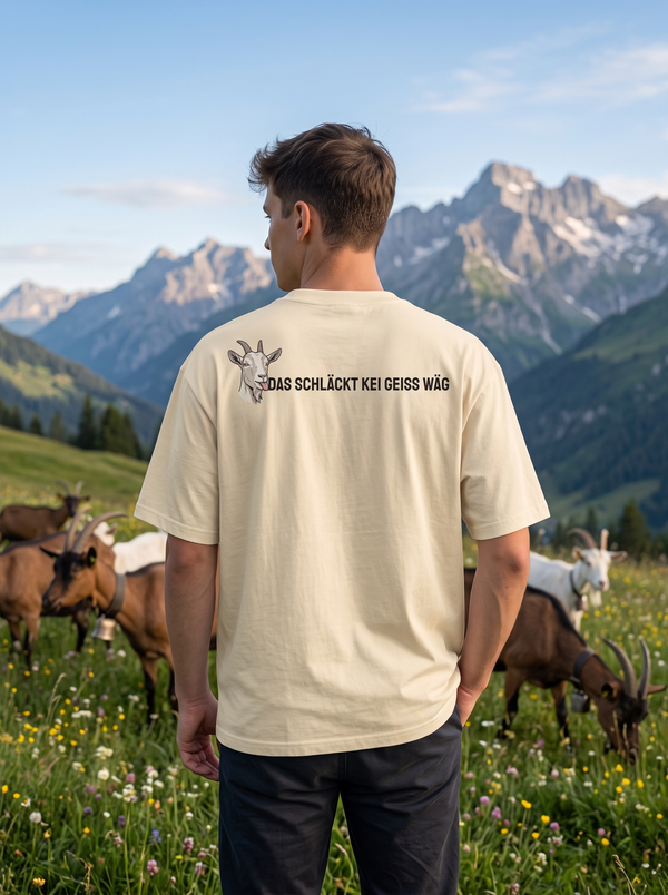Swiss German Goat T-Shirt: Das Schläckt Kei Geiss Wäg