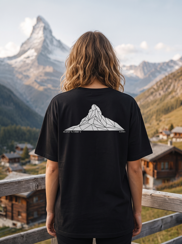 Matterhorn T-Shirt: Minimalist Line Art